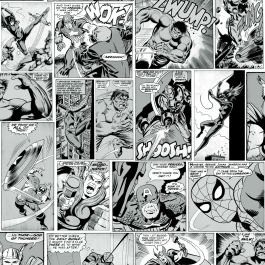 World of Wallpaper Australia Marvel Comic Strip Wallpaper Black