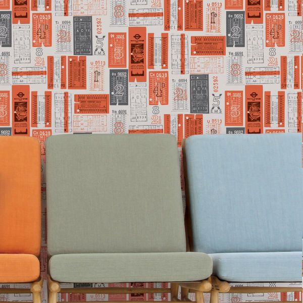 Paisley Crescent by Mini Moderns - Tangerine Dream - Wallpaper - AZDPT019TD