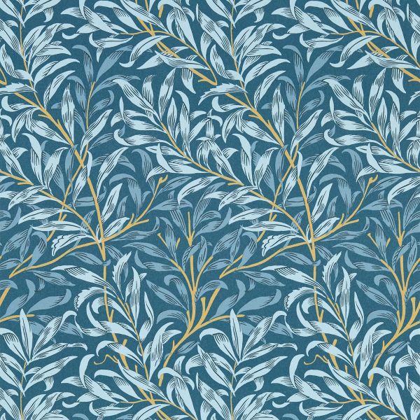 William Morris Willow Boughs Wallpaper Denim Blue W0172/01