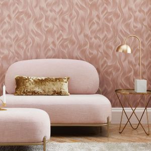 Elle Collection Marble Wallpaper Blush Pink Gold 1014905 World of Wallpaper  USA