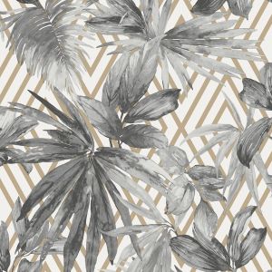 Tropical Leaf Arthouse Wallpaper Sage Green 925100 Large Overlapping Palm  Leaves