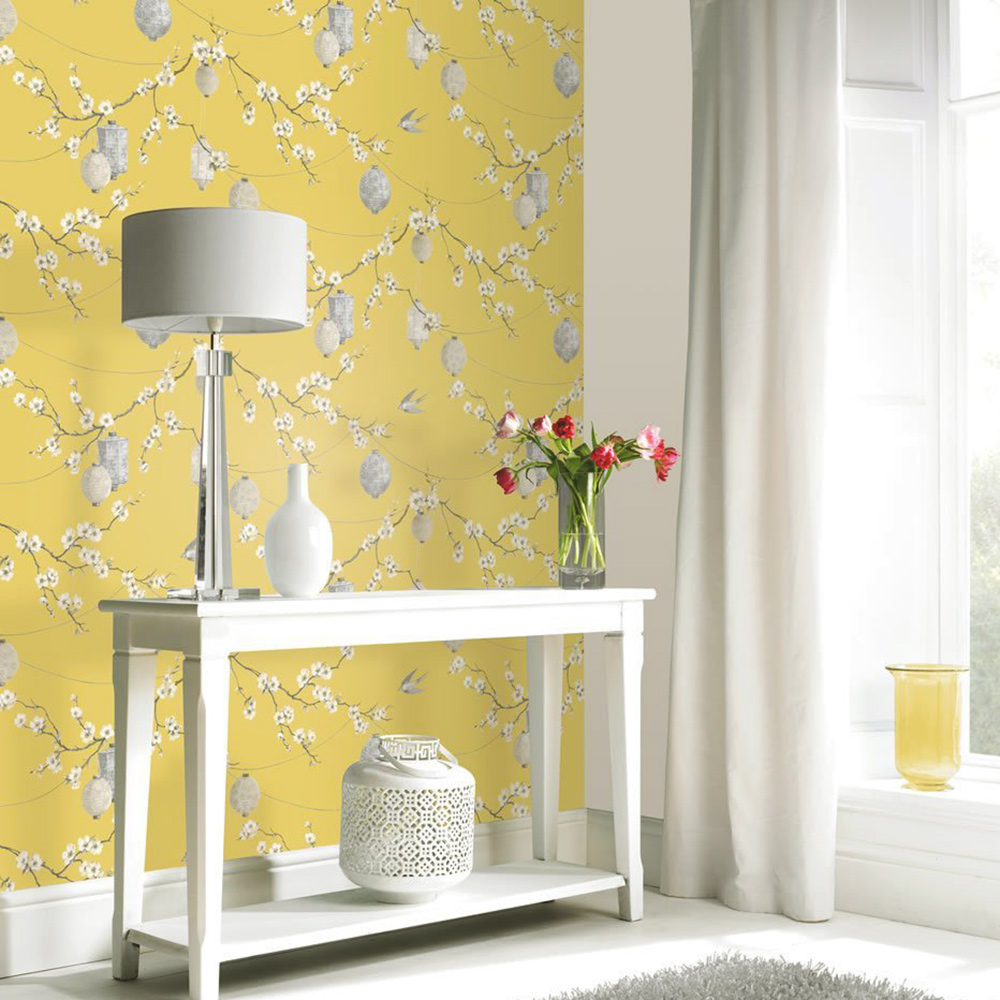 Superfresco Easy Clouds Yellow Wallpaper 108267