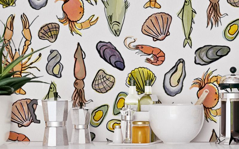 Travelogue Collection Frutti di Mare Wallpaper MMTLG07MLT