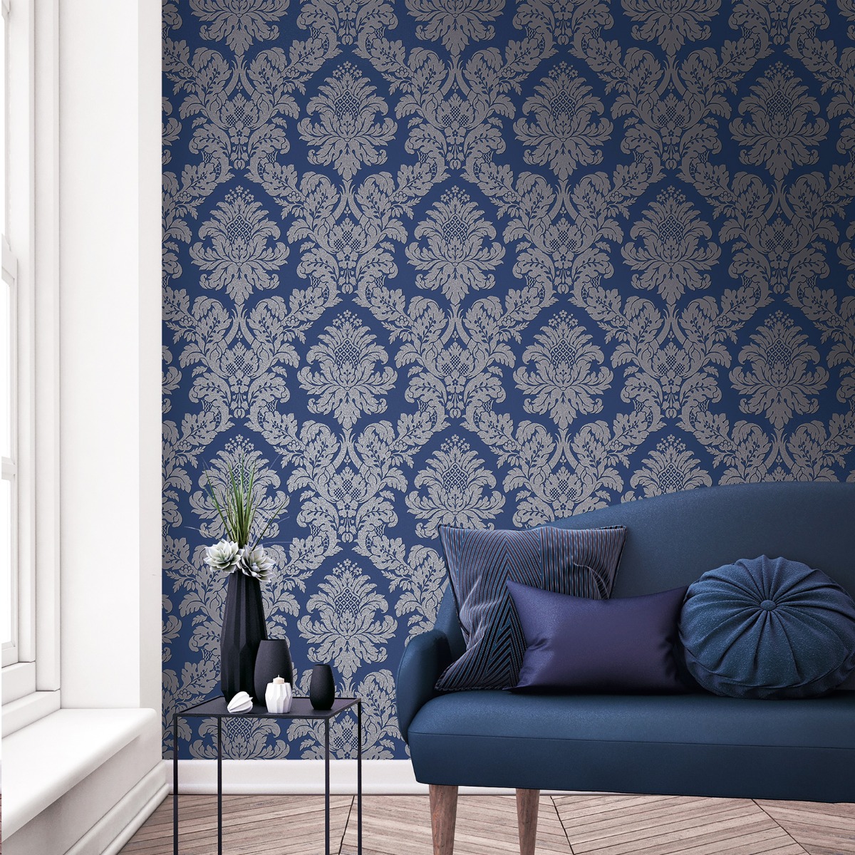 silver blue wallpaper